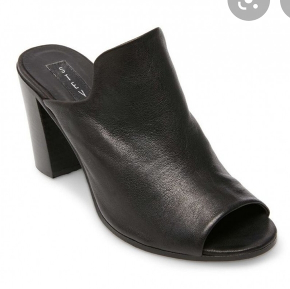 NWT Steven by Steve Madden black leather mules - Picture 5 of 7